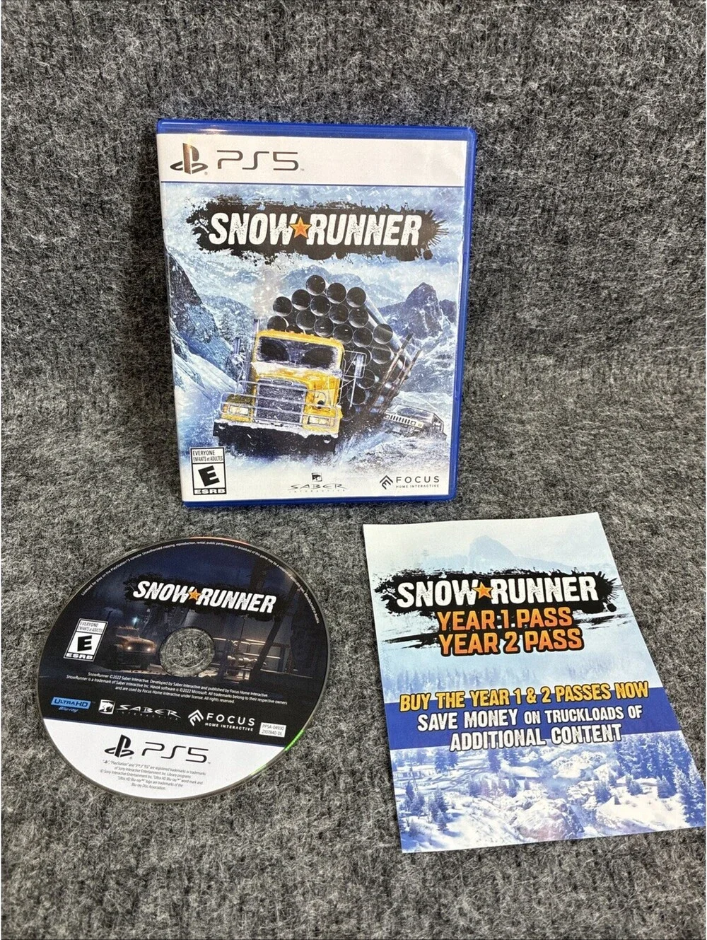 Snowrunner Sony PlayStation 5 PS5 Video Game 2022 Complete CIB